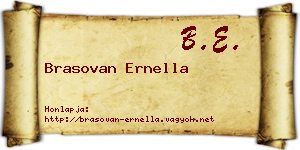 Brasovan Ernella névjegykártya
